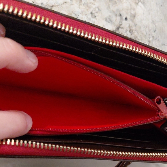 Dooney & Bourke Large Florentine Satchel With Wallet In Brown Tmoro - Picture 12 of 15